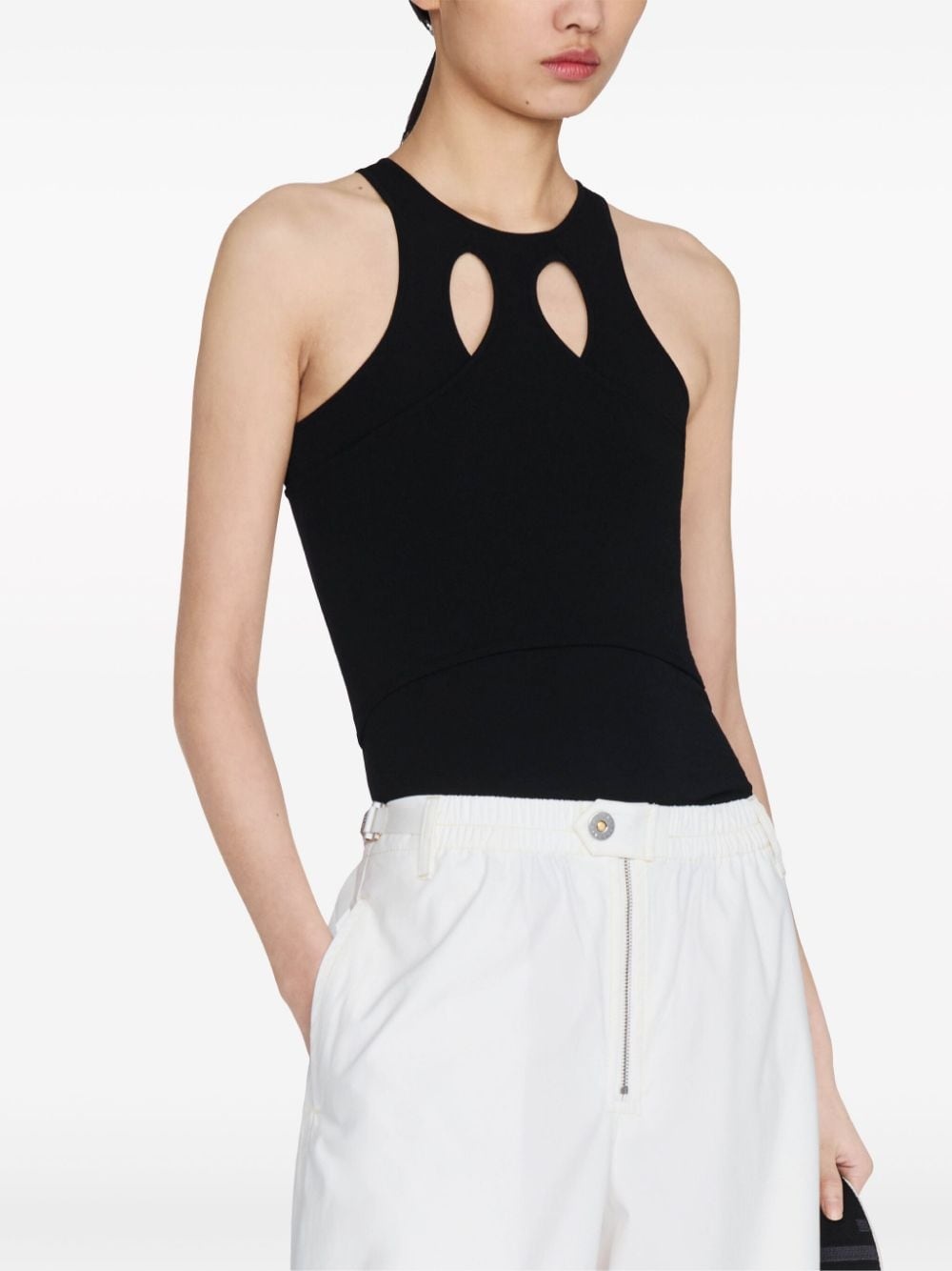 Mobius Loop cut-out tank top - 4