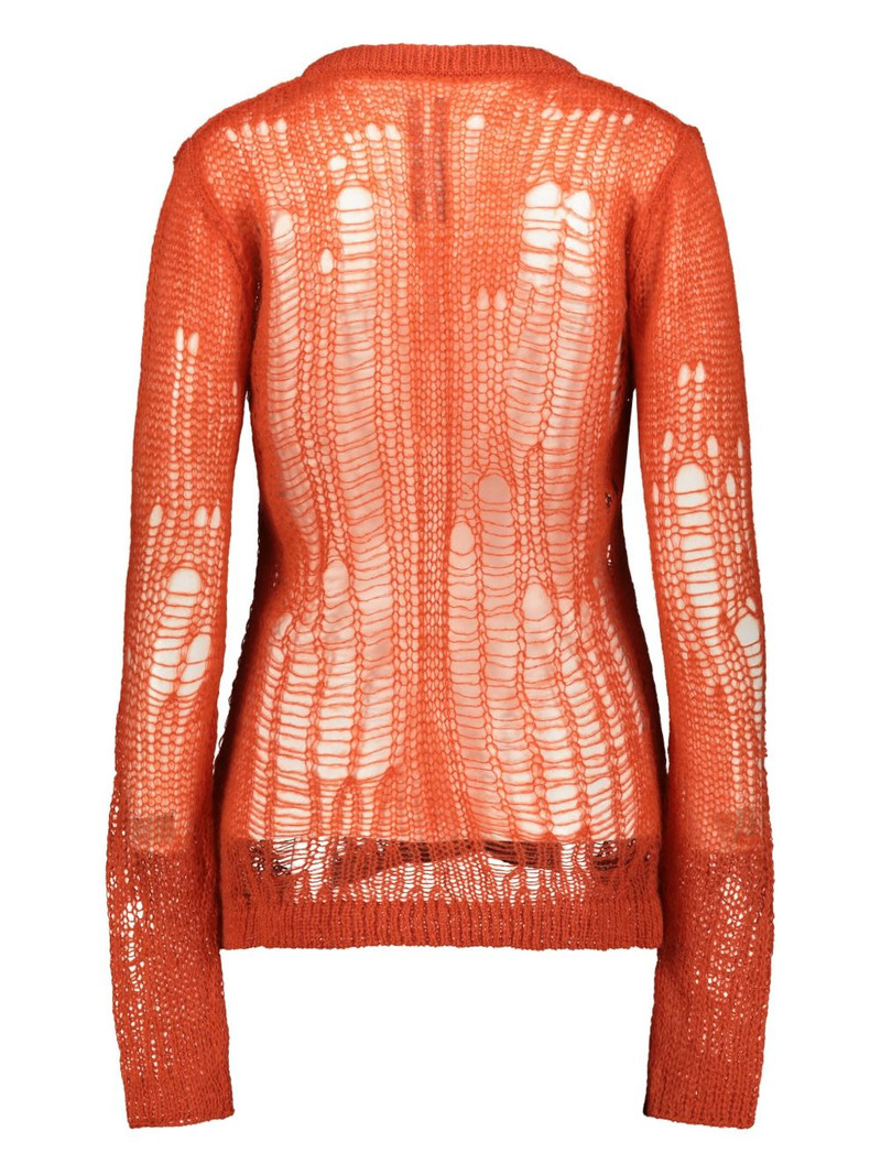 Rick Owens spider V-neck sweater outlook