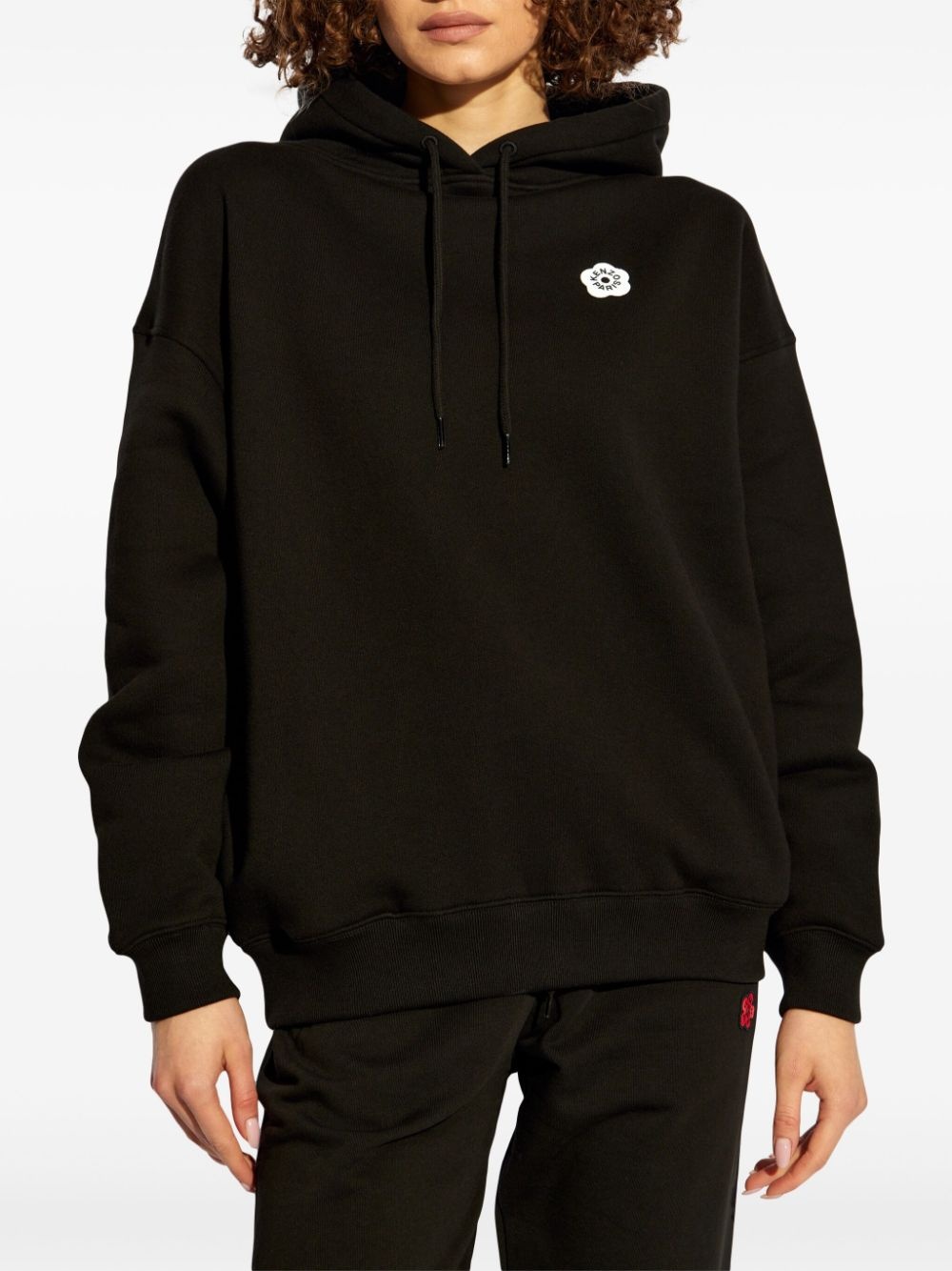 Boke Flower cotton hoodie - 3