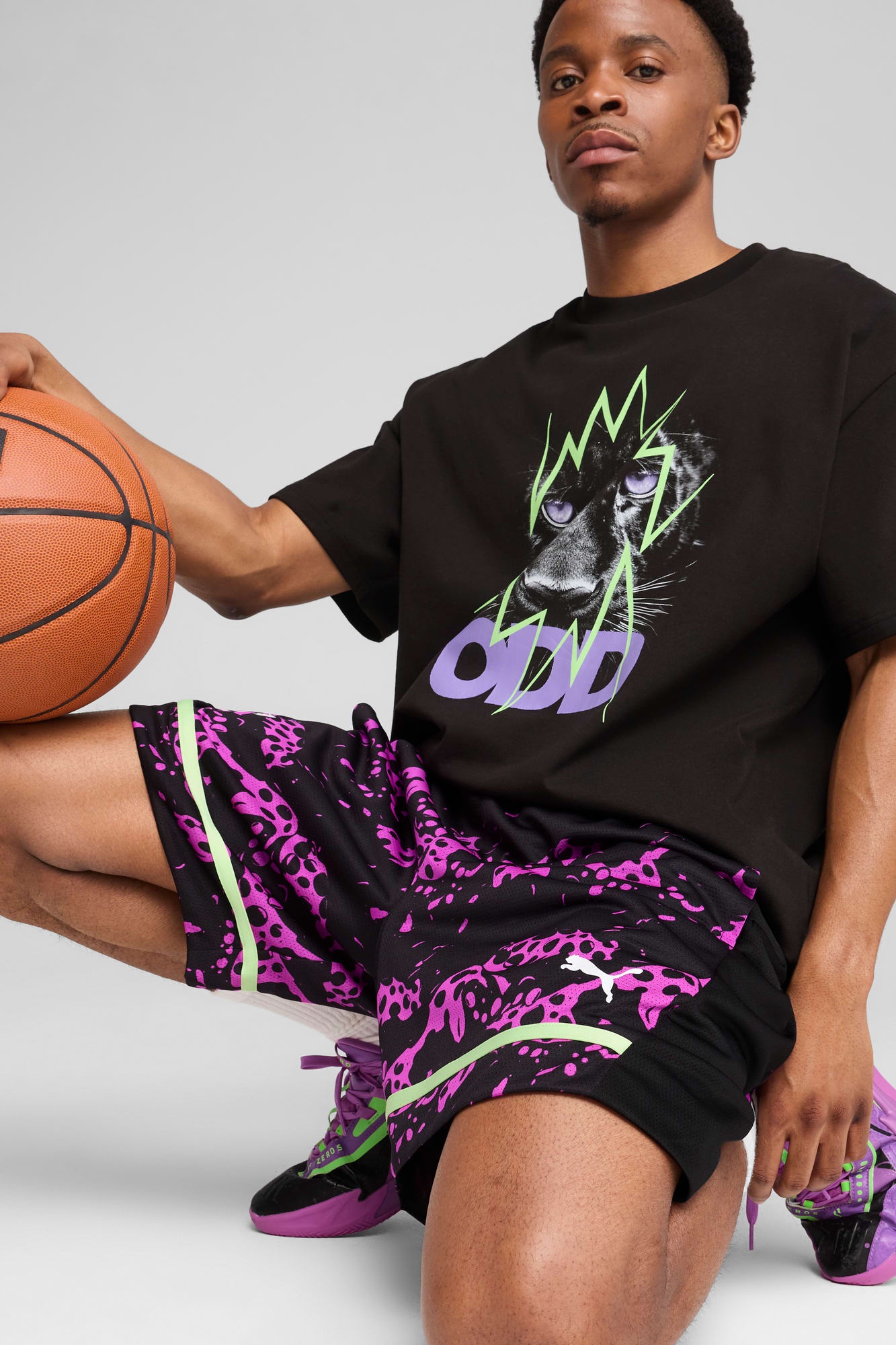 Scoot Purple Lab Men's Basketball Shorts - 4