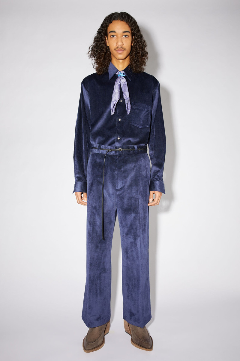 Acne Studios Wide leg trousers - Evening blue outlook