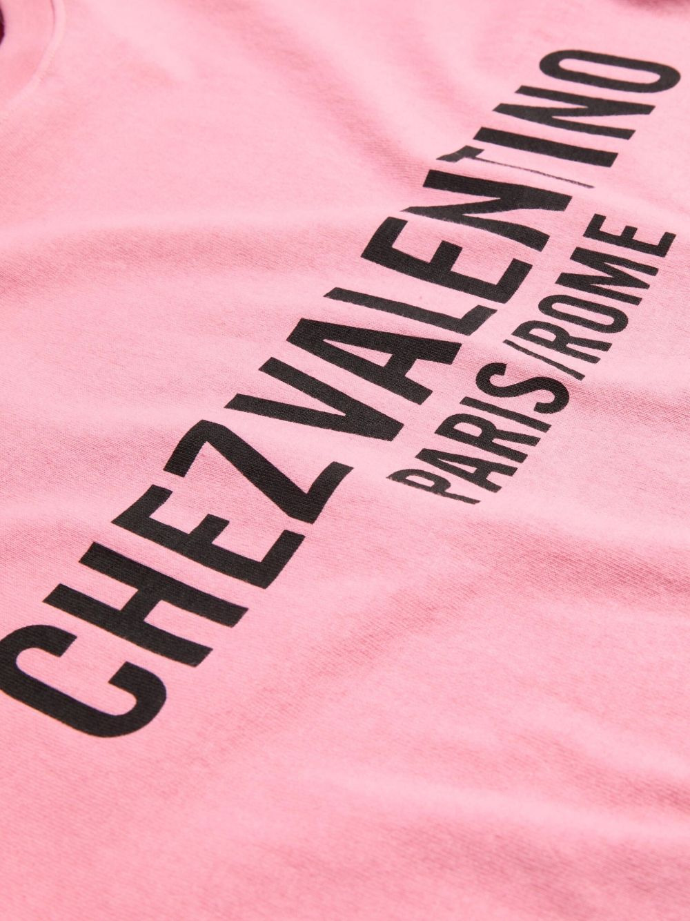 Chez Valentino-print T-shirt - 7