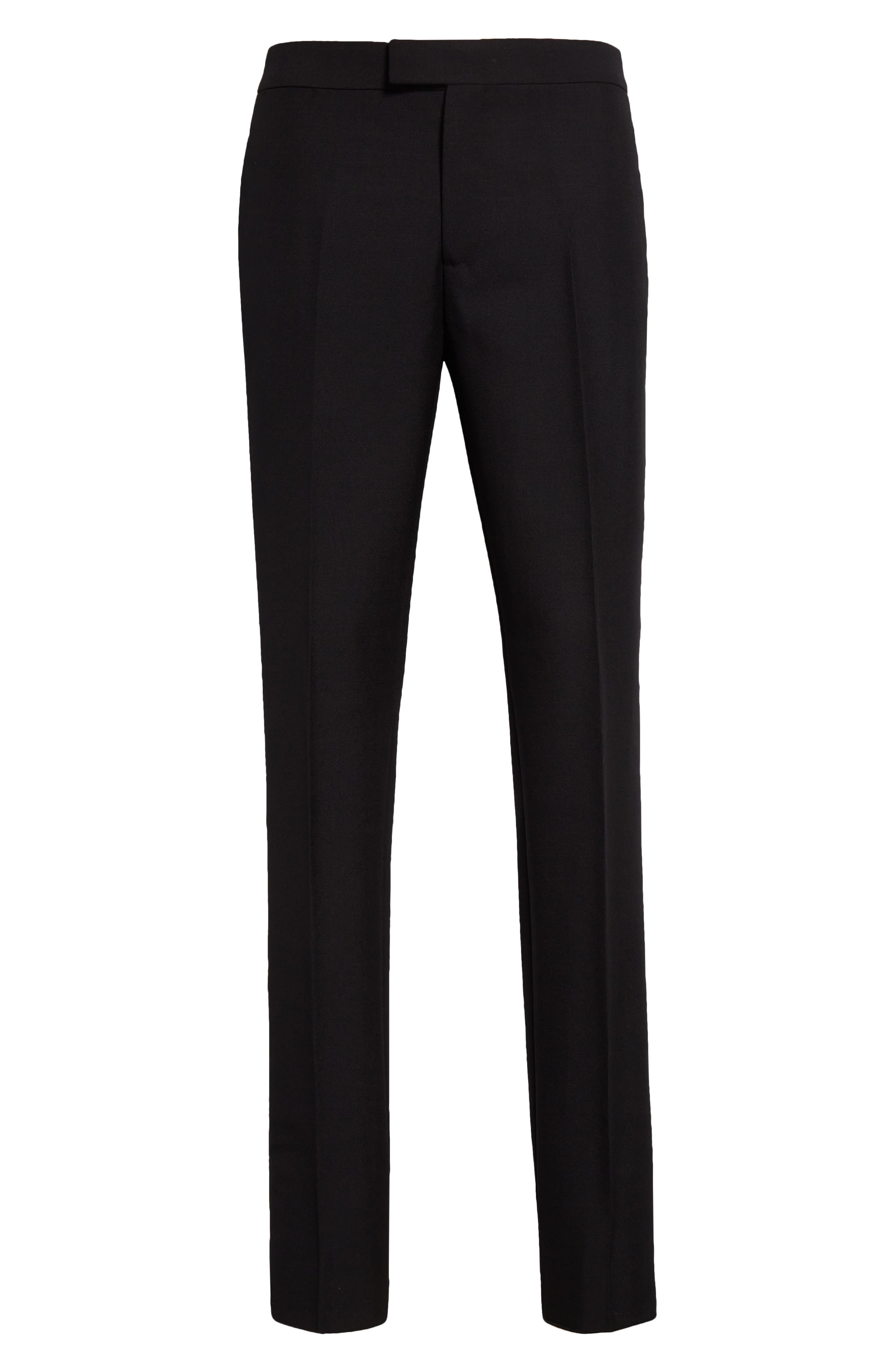 Pleated Wool & Mohair Dress Pants - 6