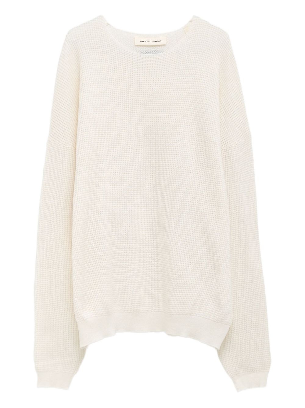 Waffle crew-neck sweater - 2