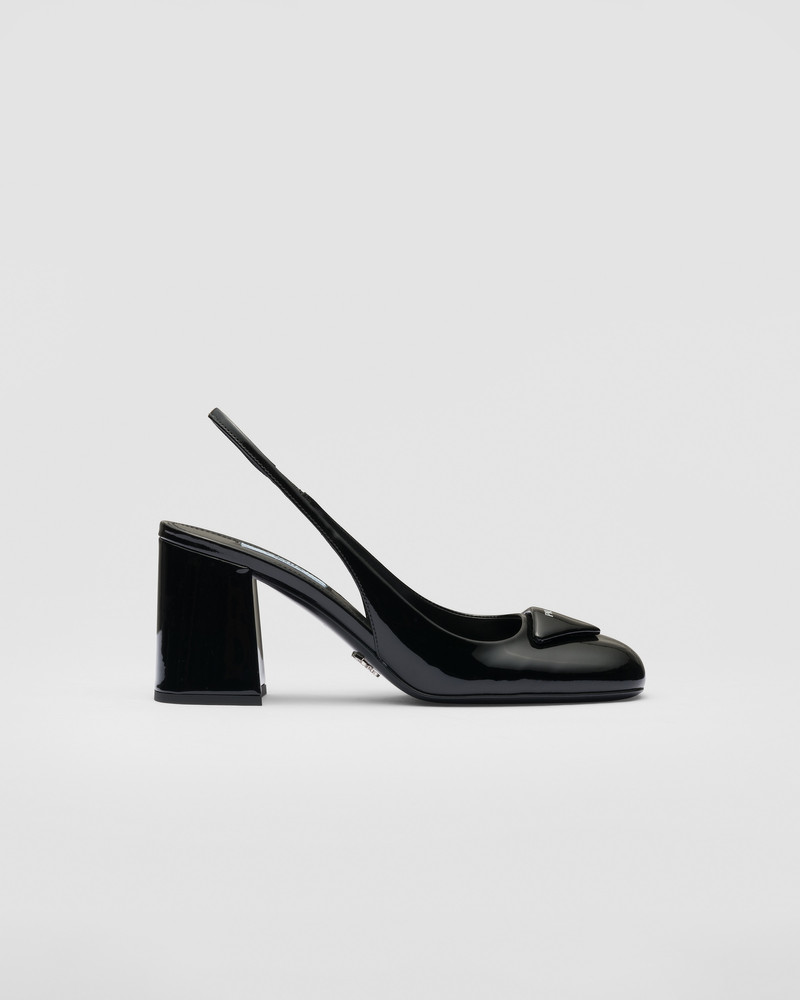 Patent leather slingback pumps 2