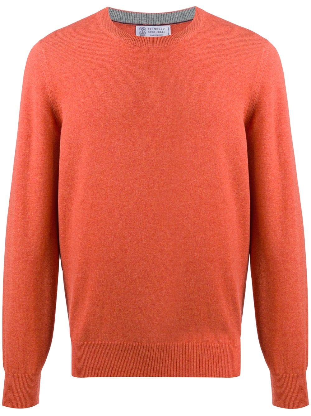 rib-trimmed cashmere jumper - 1