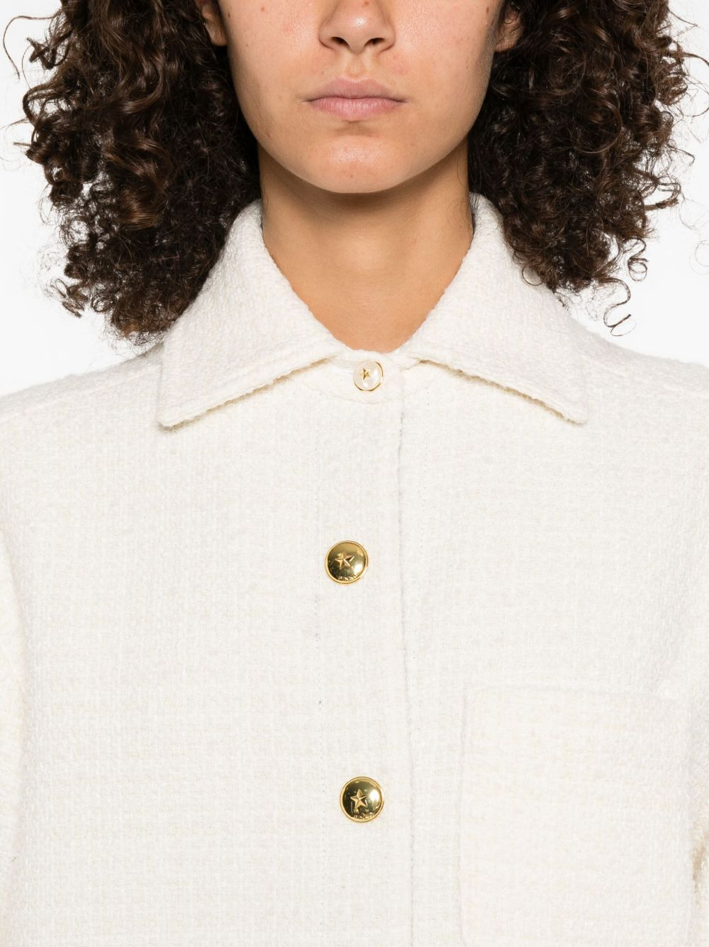 textured buttoned jacket - 5
