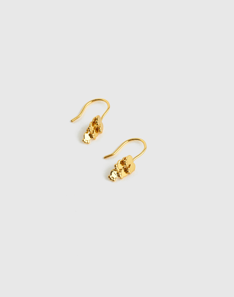 Coin Cluster Wire Earrings 1