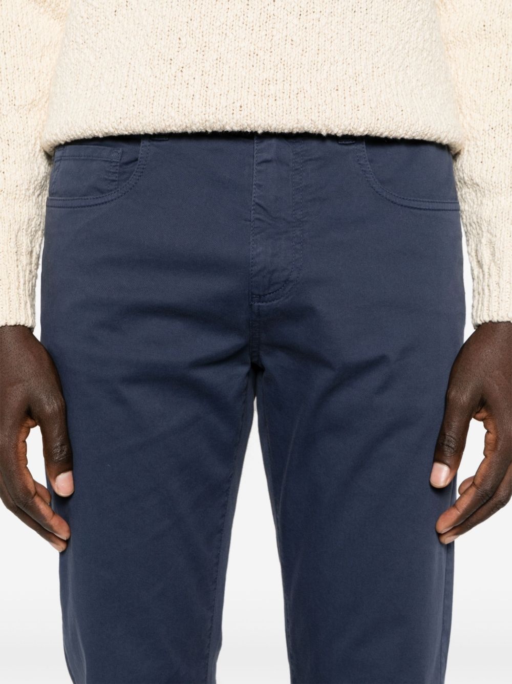 mid-rise straight-leg trousers - 5