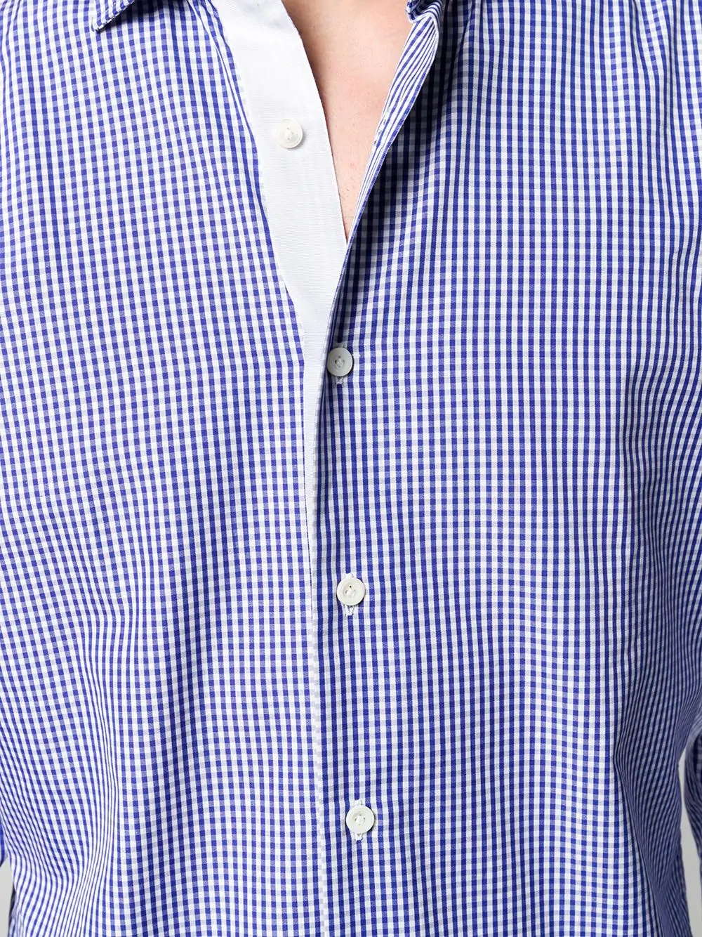 micro check print shirt - 5