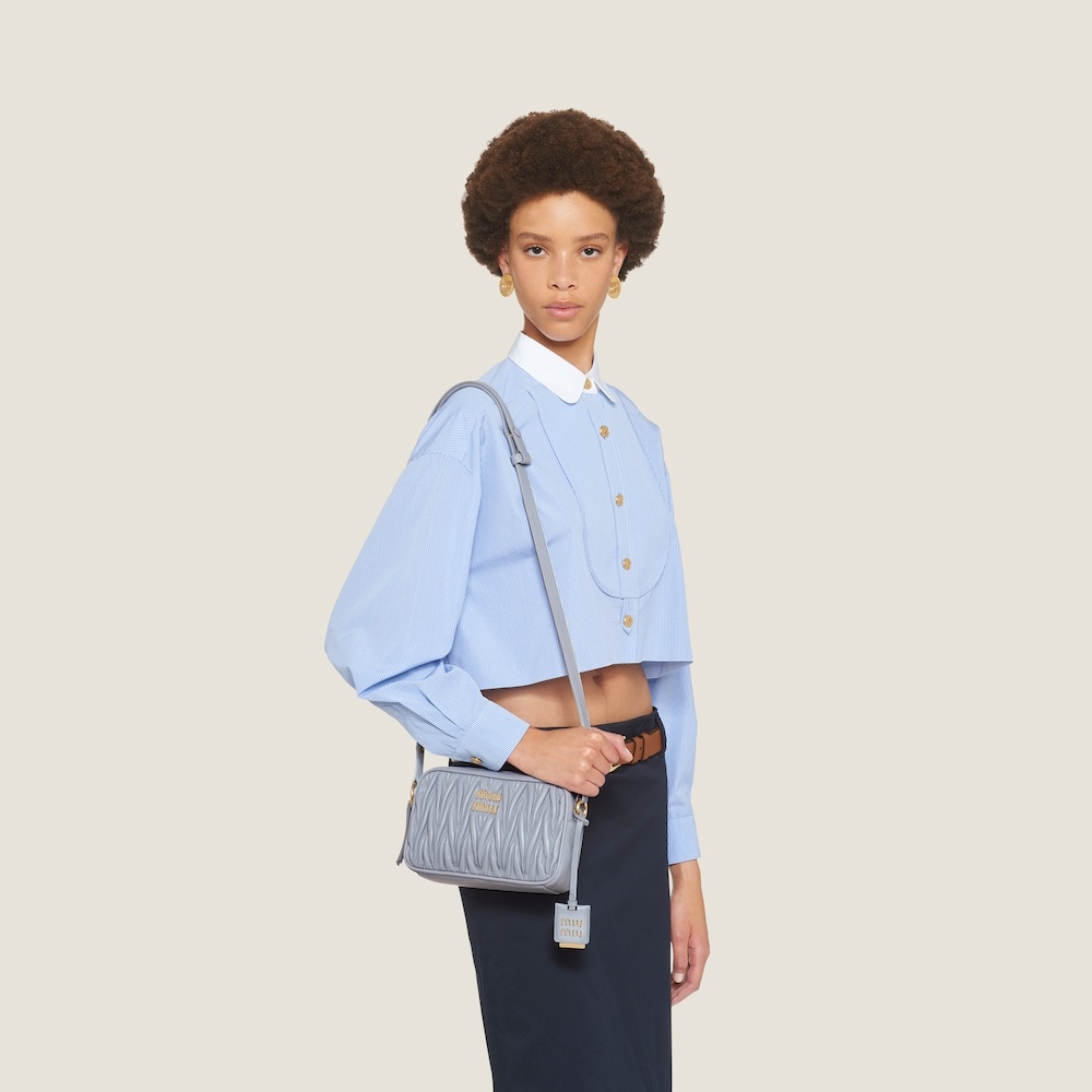 Matelassé nappa leather shoulder bag - 2