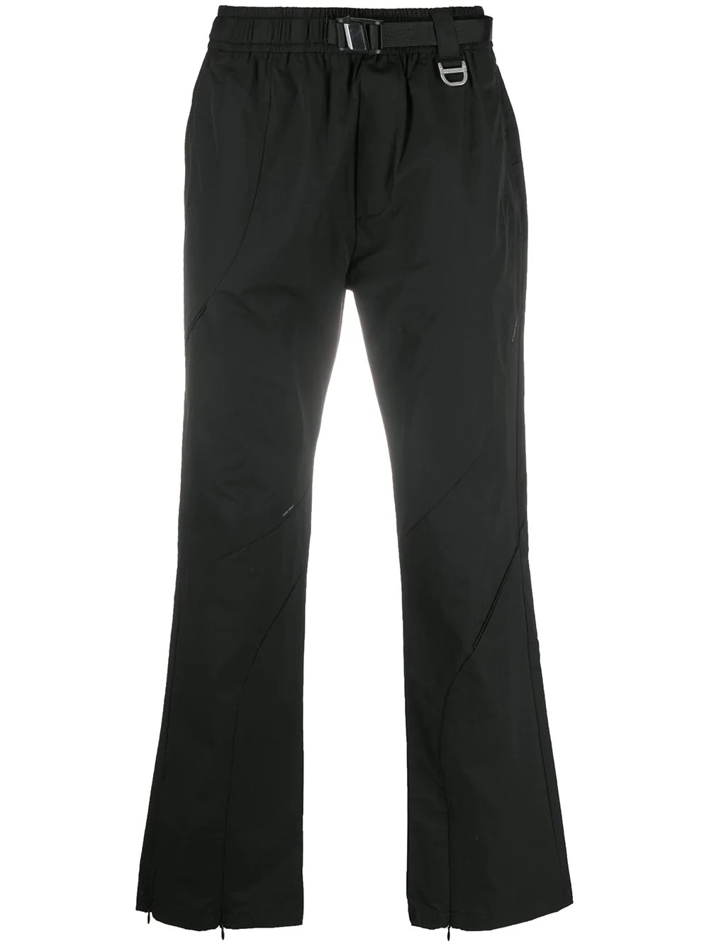 belted straight-leg trousers  - 1