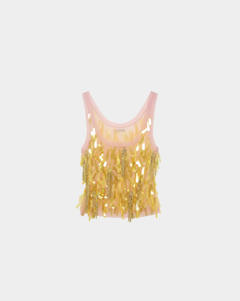SHARLA TOP IN EMBROIDERED TULLE 1