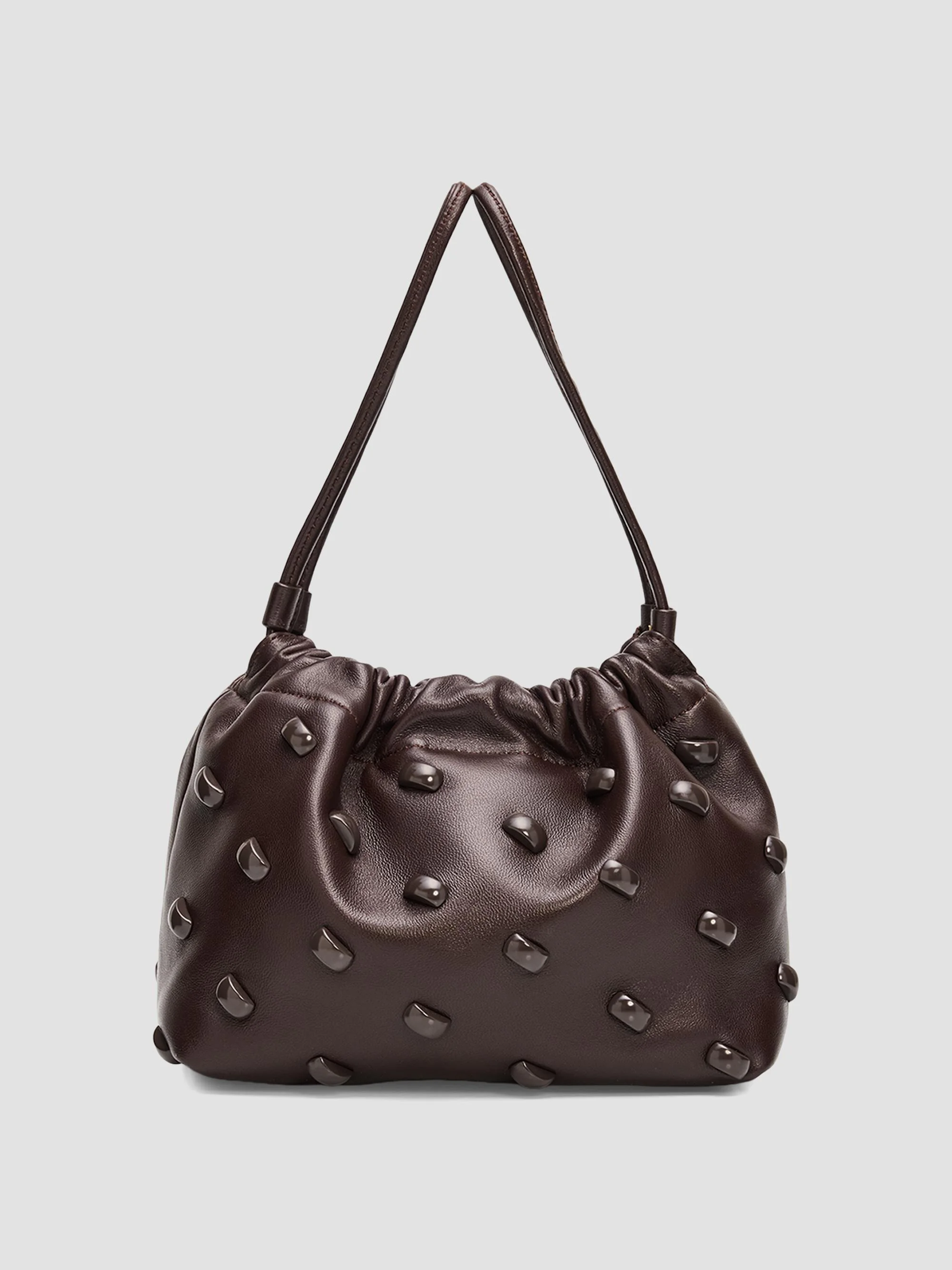 A. L.C. Women's Arden Studded Leather Shoulder Bag - Ganache - 1