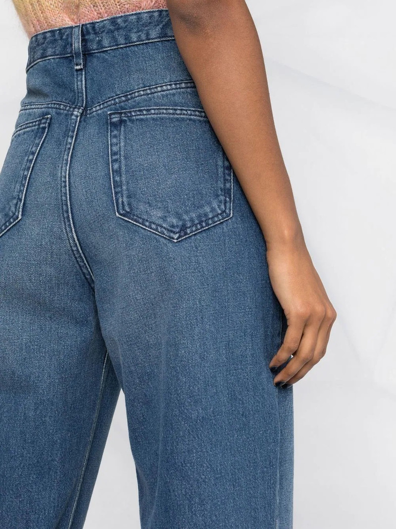 high-waist straight-leg jeans 3