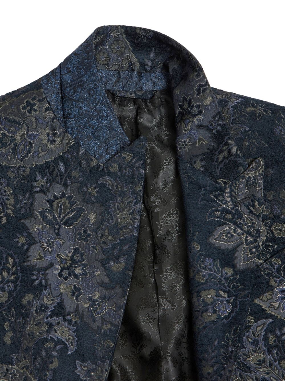 paisley jacquard blazer - 5