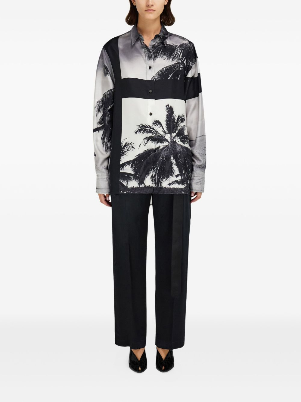 palm-tree print shirt - 2