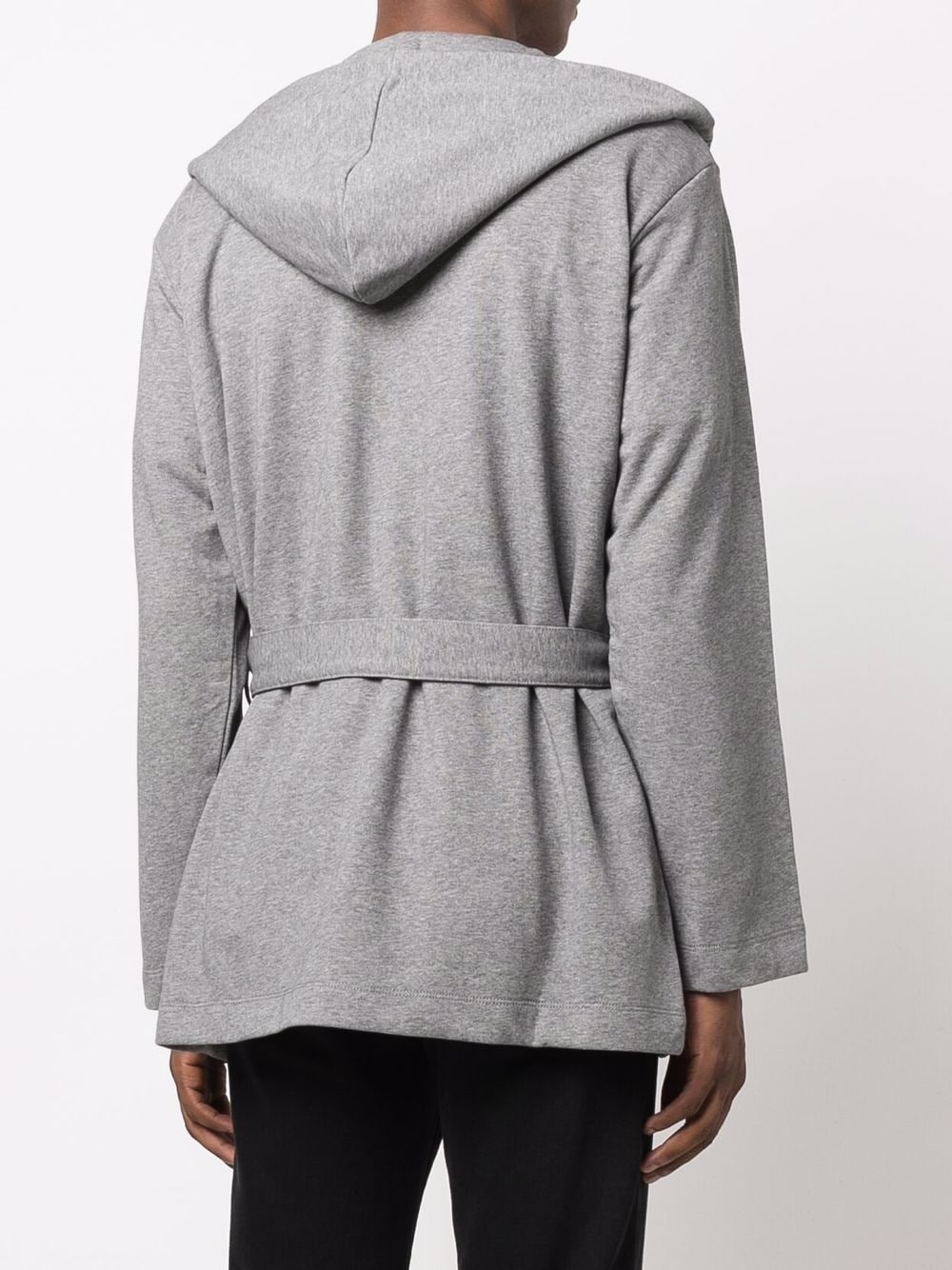 tied-waist hoodie - 4