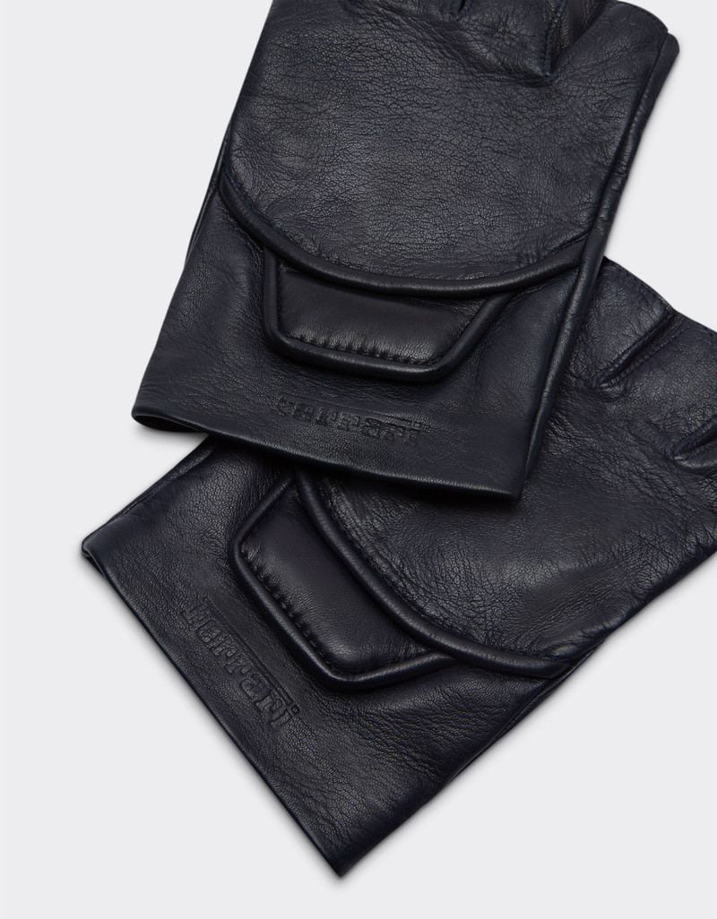Fingerless gloves in nappa leather 4