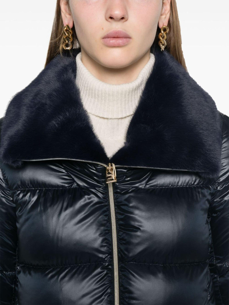 faux-fur 칼라 퍼퍼 재킷 5