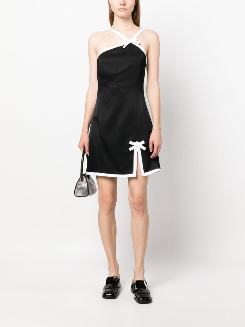 MSGM contrast-border mini dress outlook