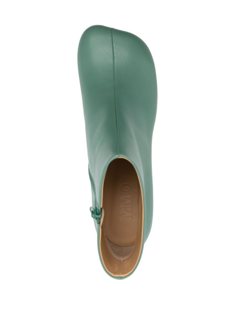 square-toe 45mm ankle boots - 4