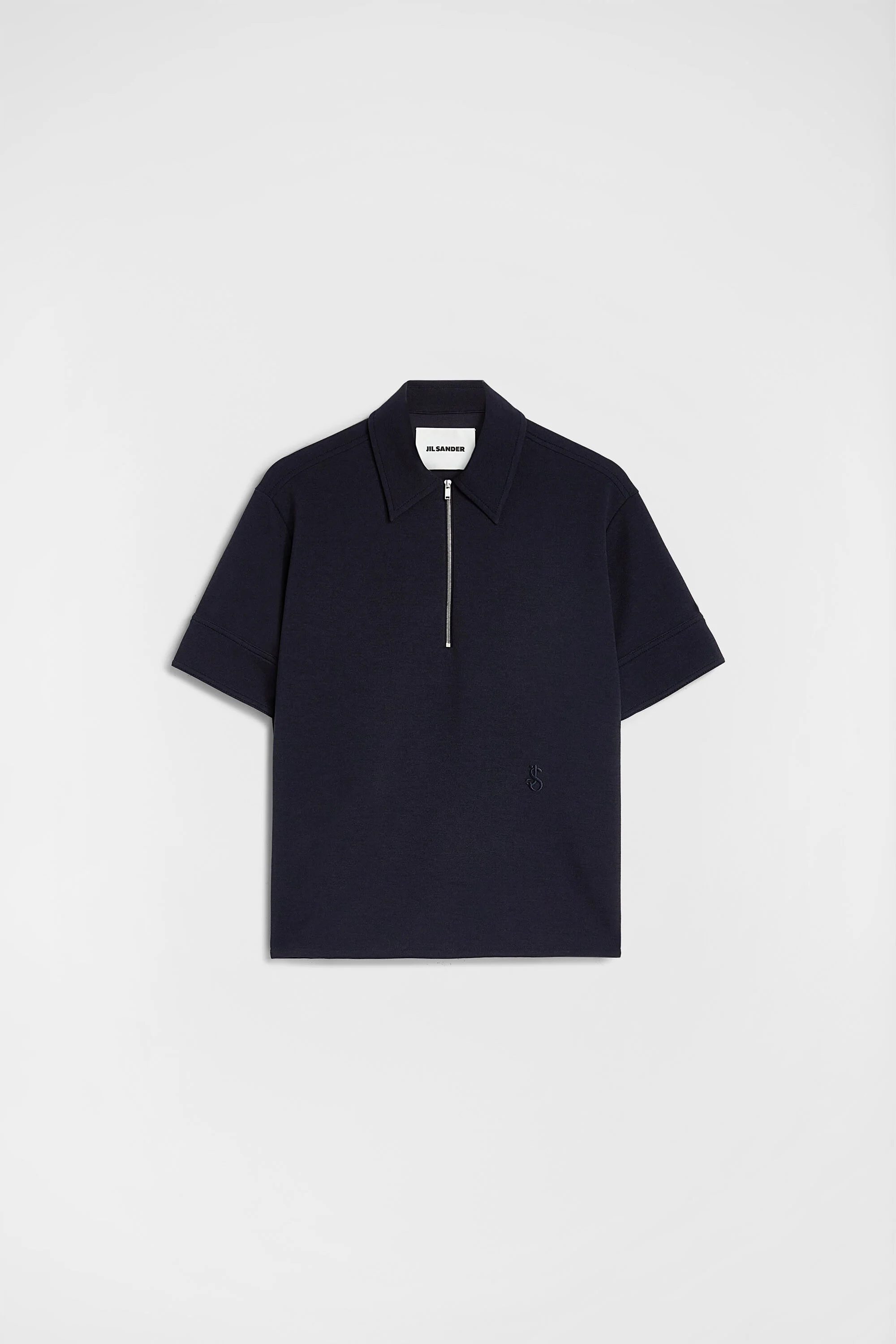 Cotton Blend Polo T-Shirt - 1