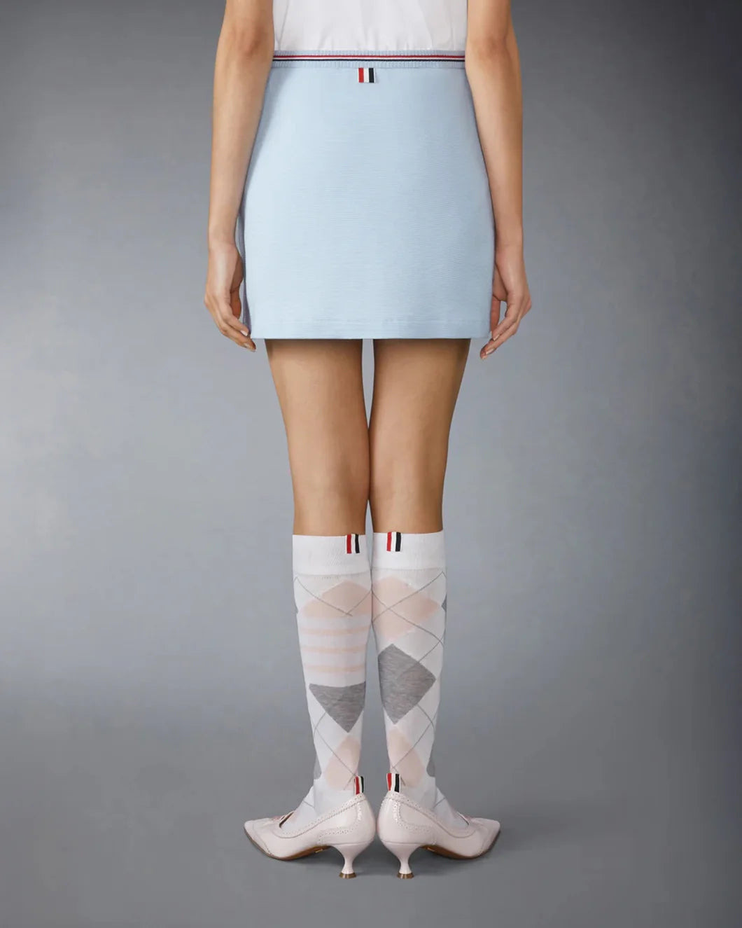 COTTON WAFFLE MINI WRAP SKIRT - 4
