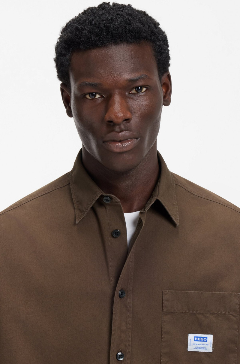 OVERSIZED-FIT OVERSHIRT IN COTTON CANVAS 3