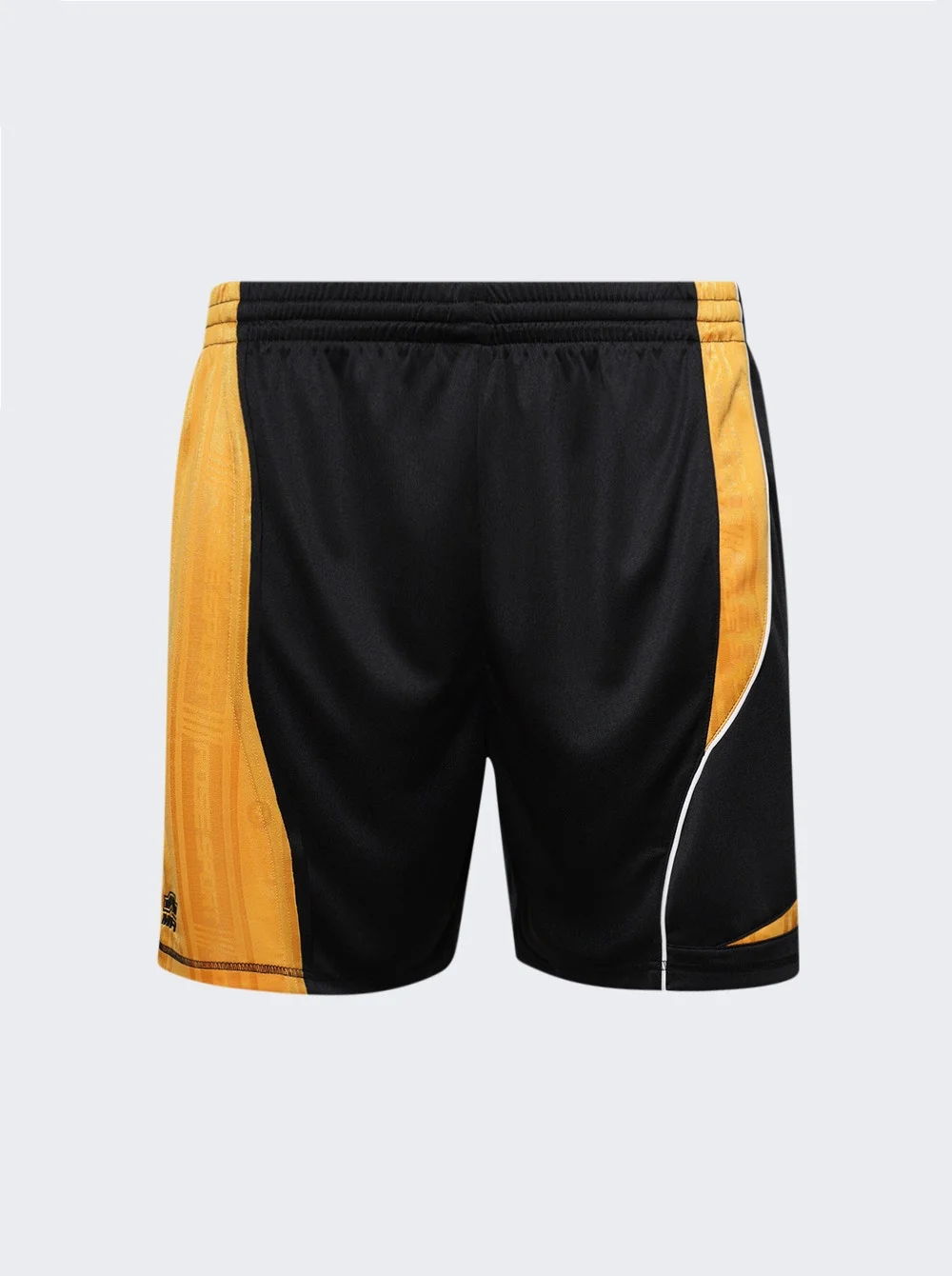 Collage Football Shorts Black And Gold - 1
