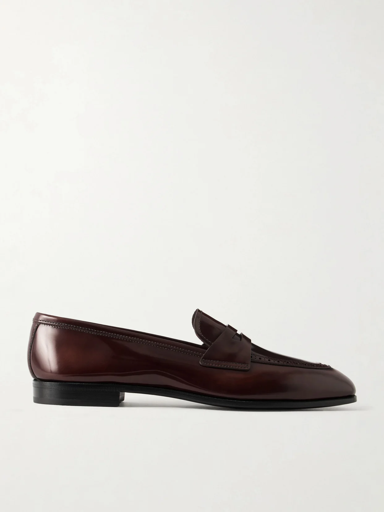 Onyx Leather Loafers - 1