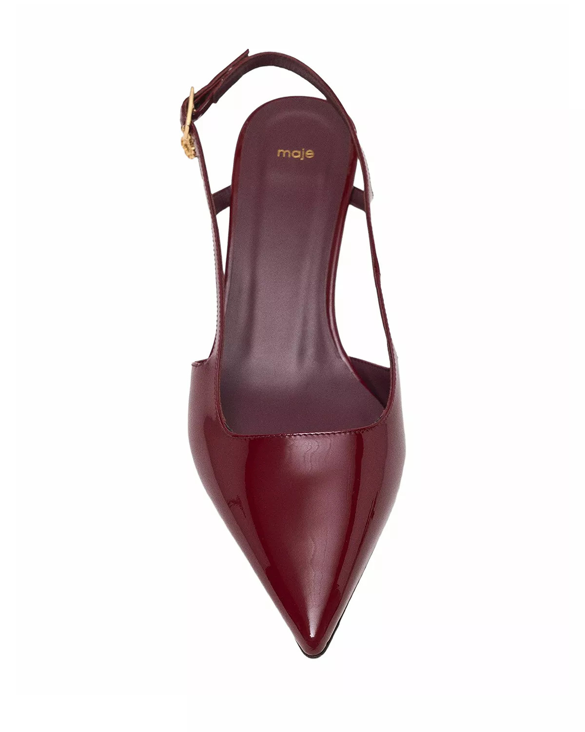 Women's Patent Leather Slingback Pumps - 2