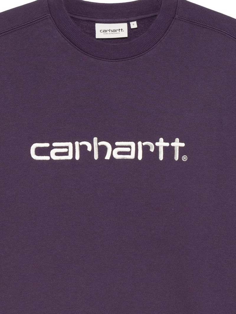 embroidered-logo sweatshirt 3