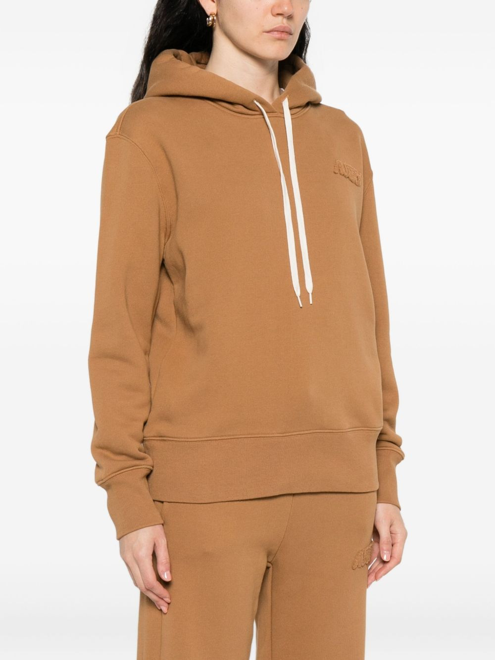 logo-embroidered hoodie - 3