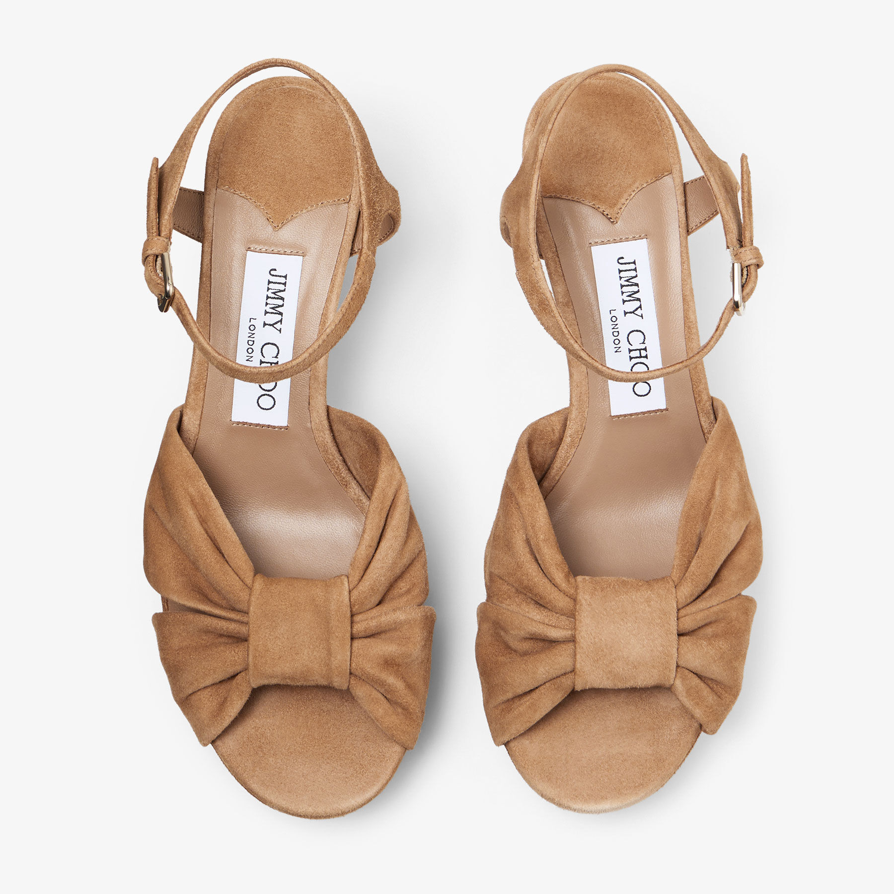 Heloise 80
Biscuit Suede Platform Sandals - 4