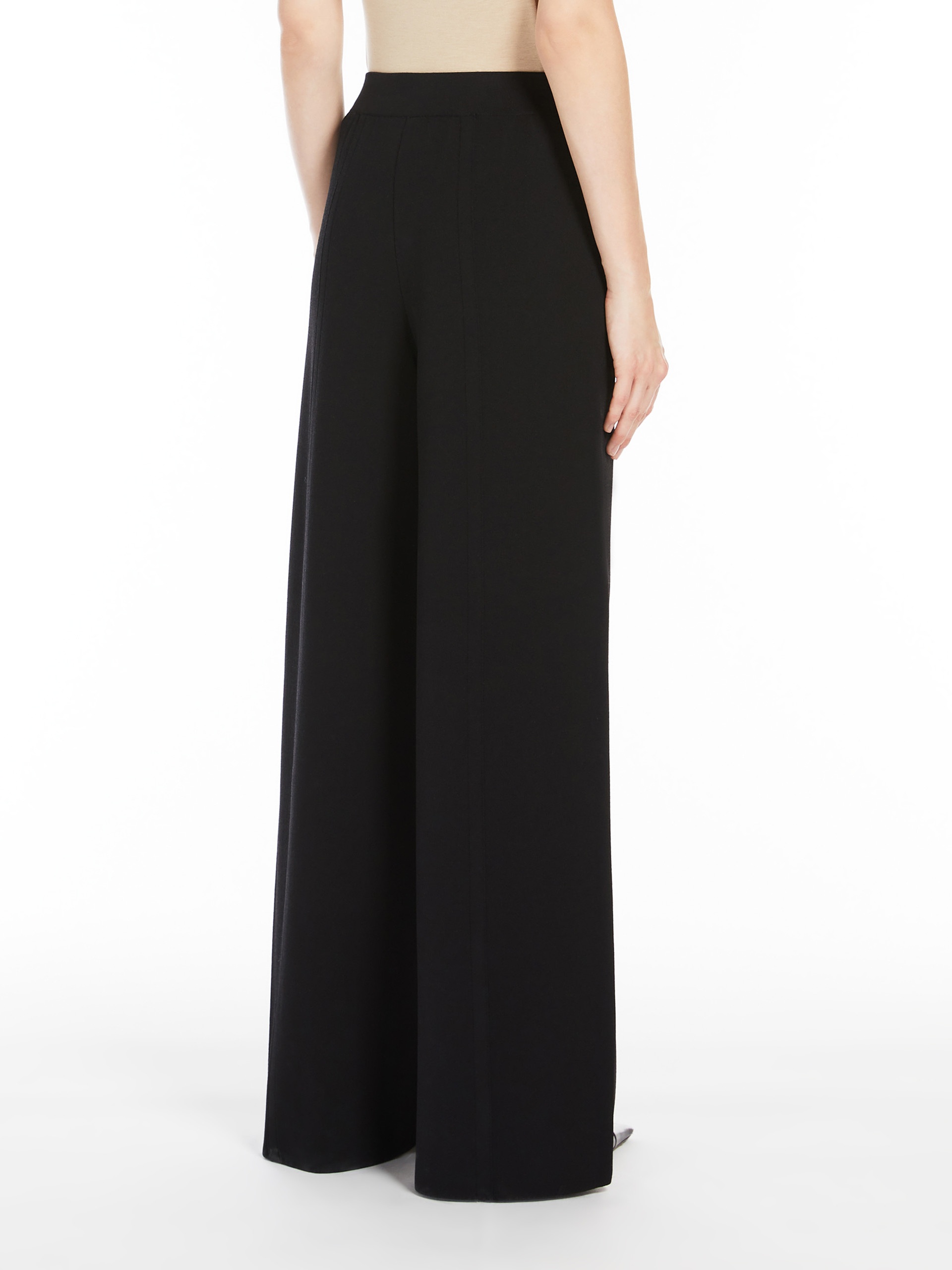 ASSIRO Wide-leg viscose knit trousers - 4