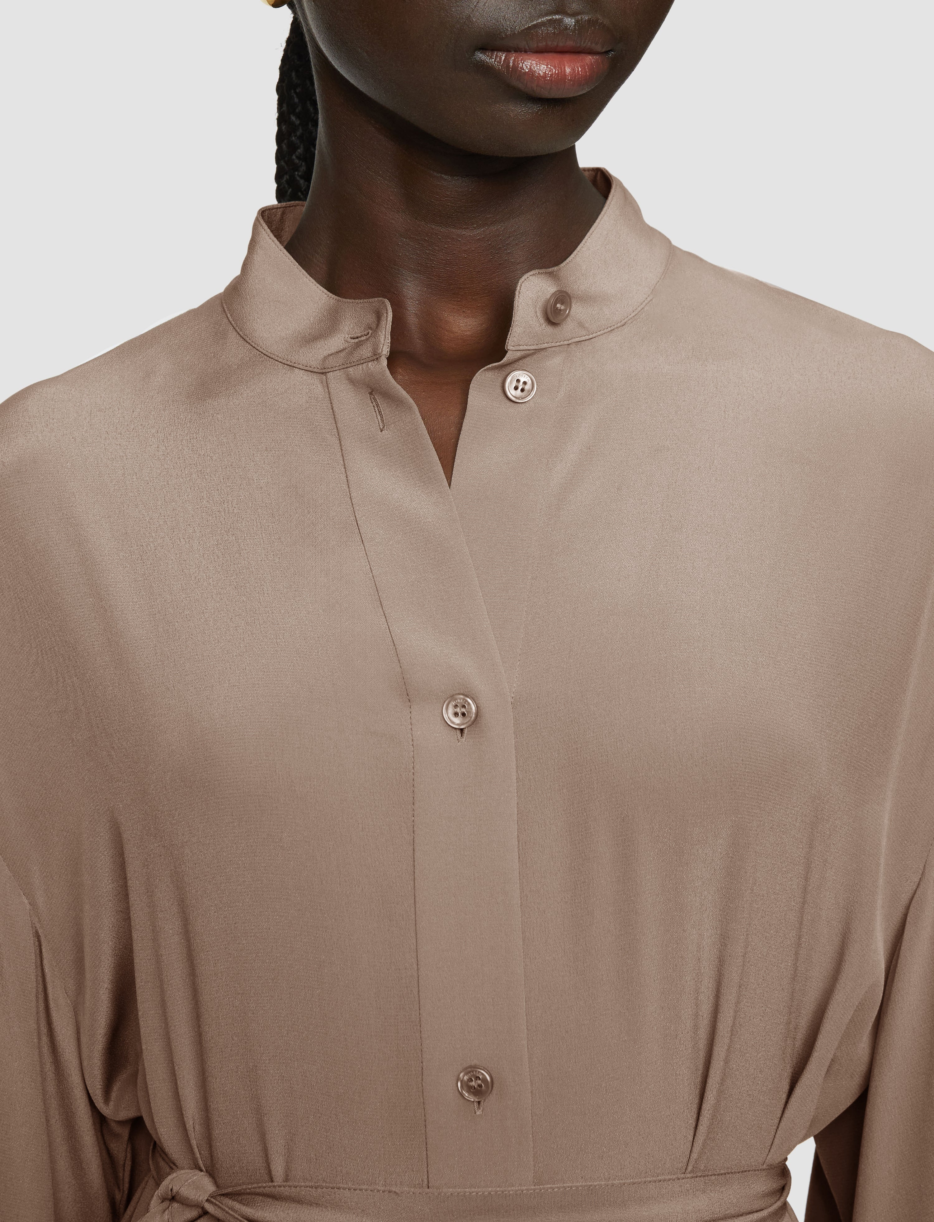 Darius Crepe de Soie Silk Dress - 4