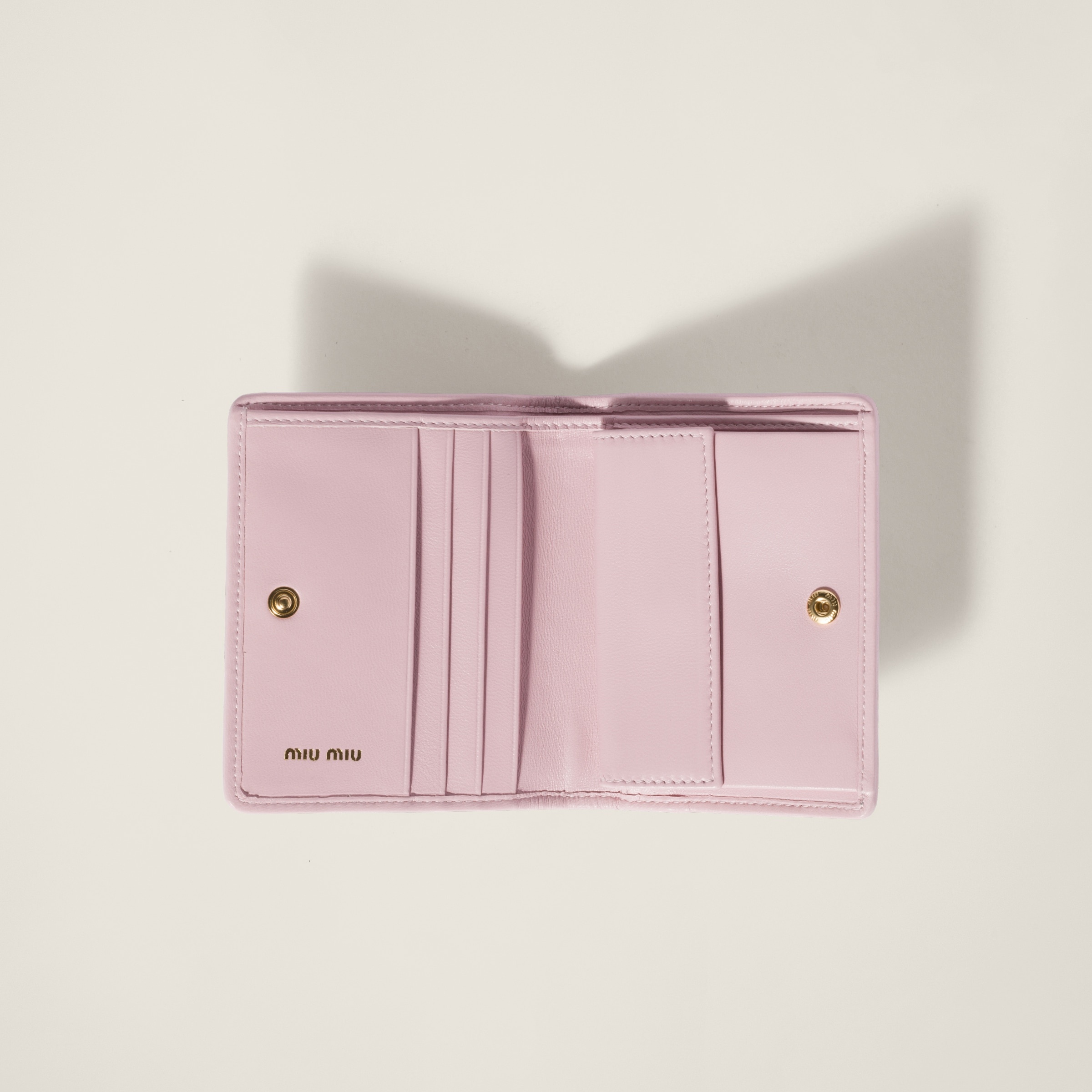 Small matelassé nappa leather wallet - 2