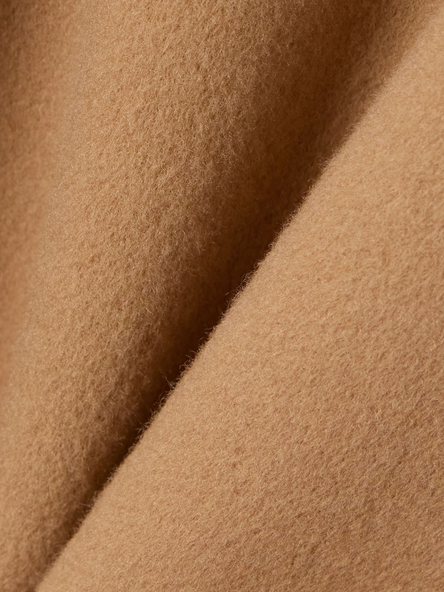 Dak layered draped wool-blend felt coat Tan - 6