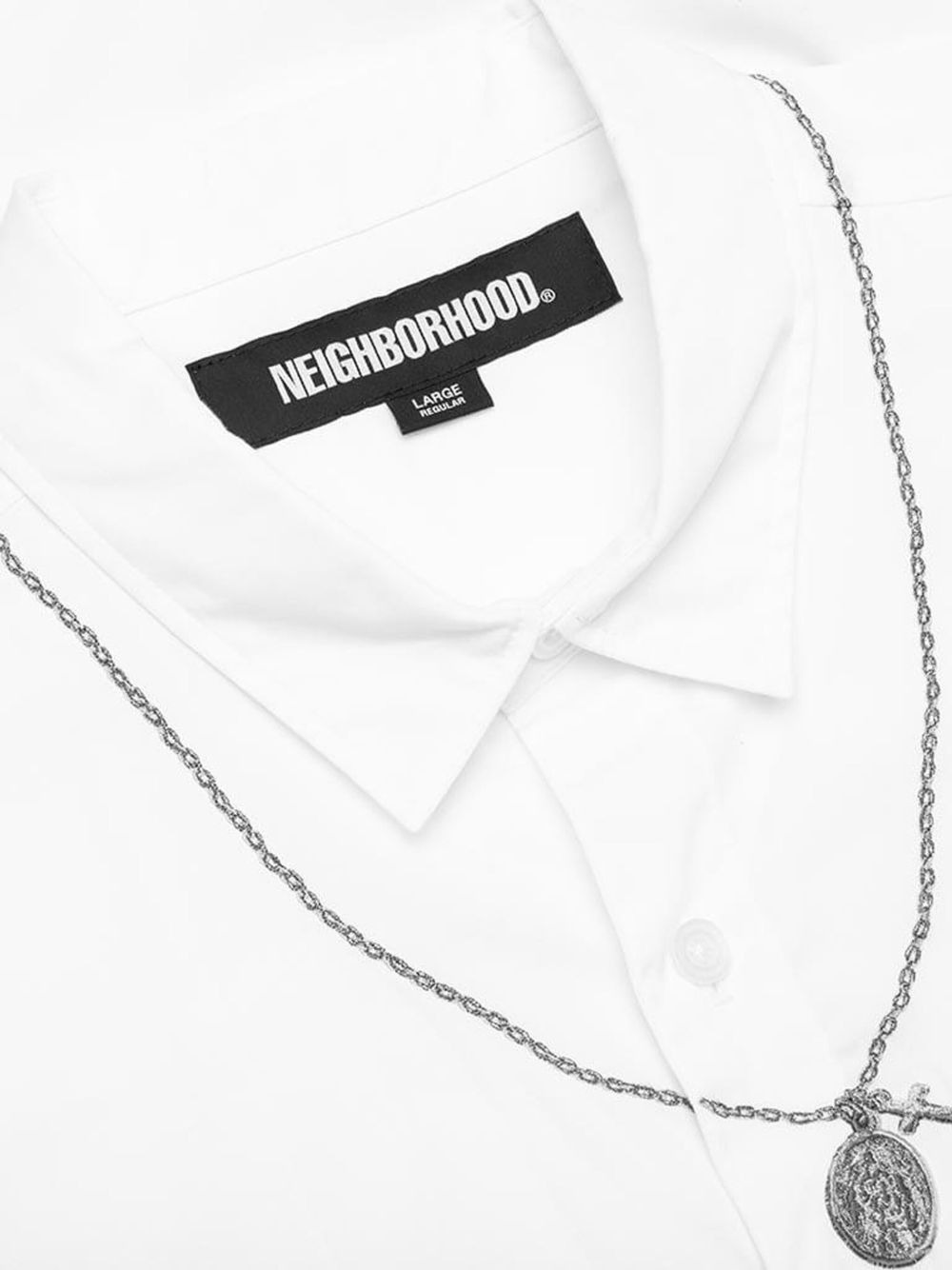 necklace-detail shirt - 3