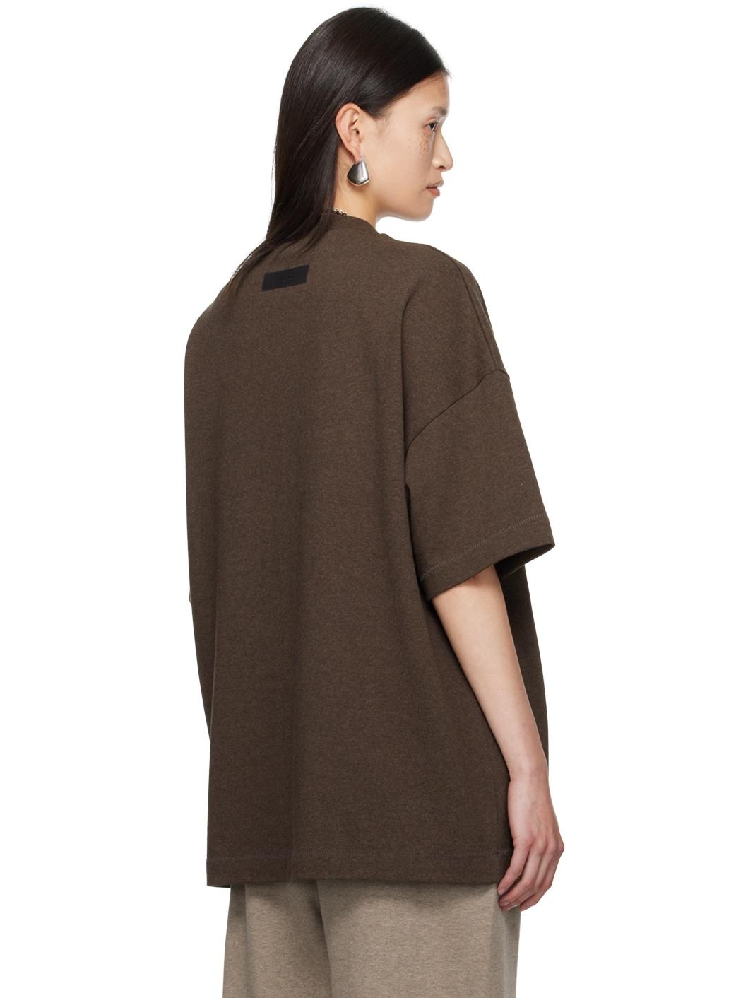Brown Bonded T-Shirt - 3