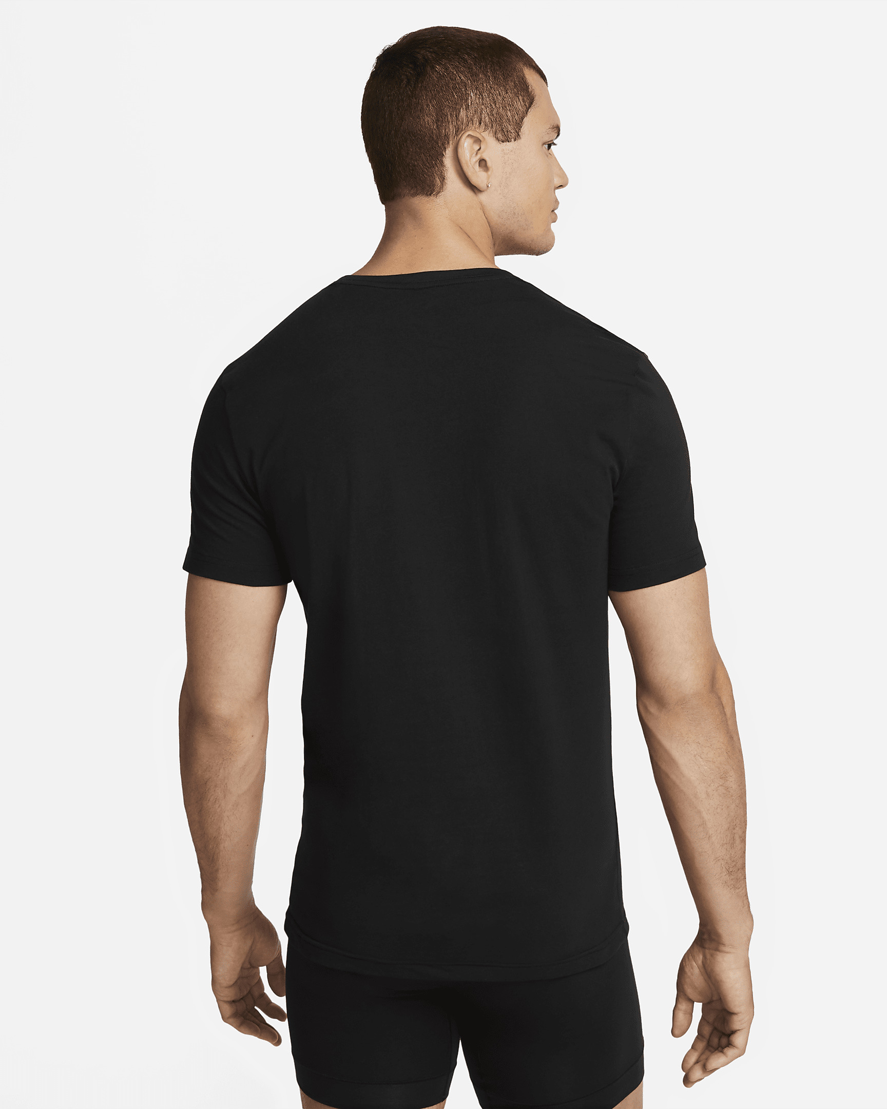 Nike Dri-FIT Essential Cotton Stretch Men's Slim Fit Crew Neck Undershirt (2-Pack) - 2