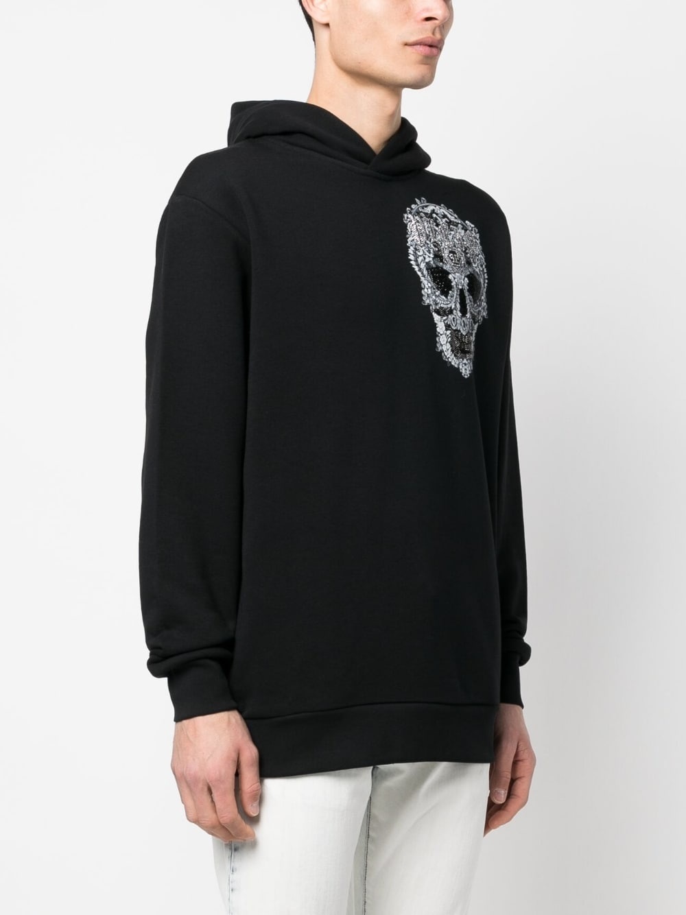 Baroque Skull cotton hoodie - 4