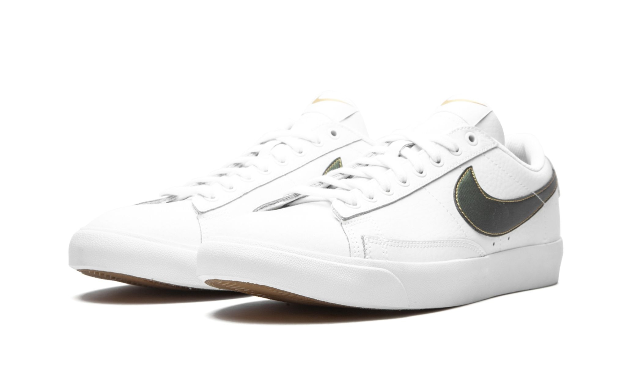 Blazer Low Premium "White/Metallic Gold" - 2