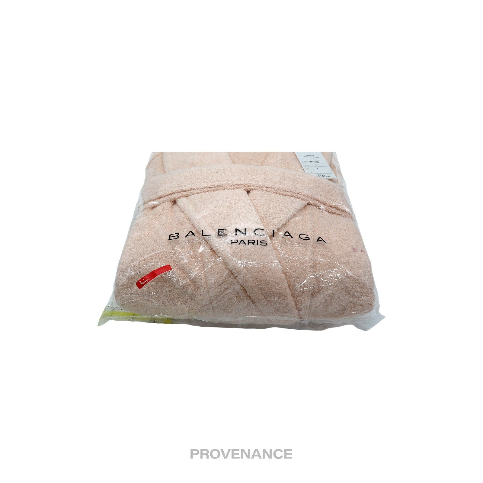 Balenciaga Embroidered Logo Robe - Peach Terry - 5