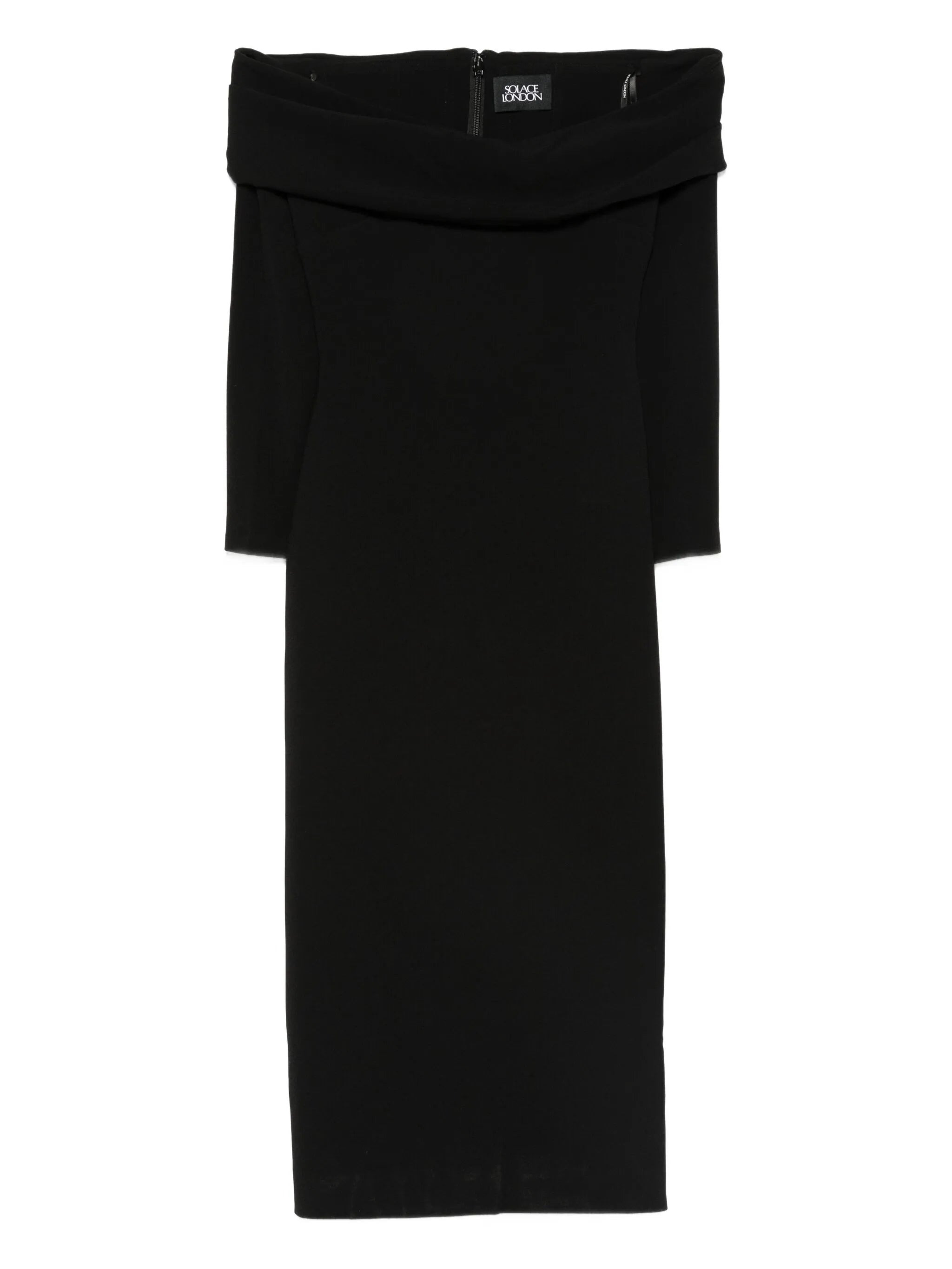 Solace London The Yuni Off-shoulder Midi Dress - 1