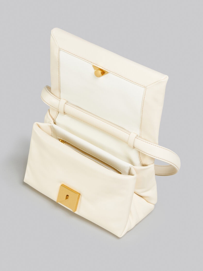 SMALL WHITE LEATHER PRISMA BAG - 4