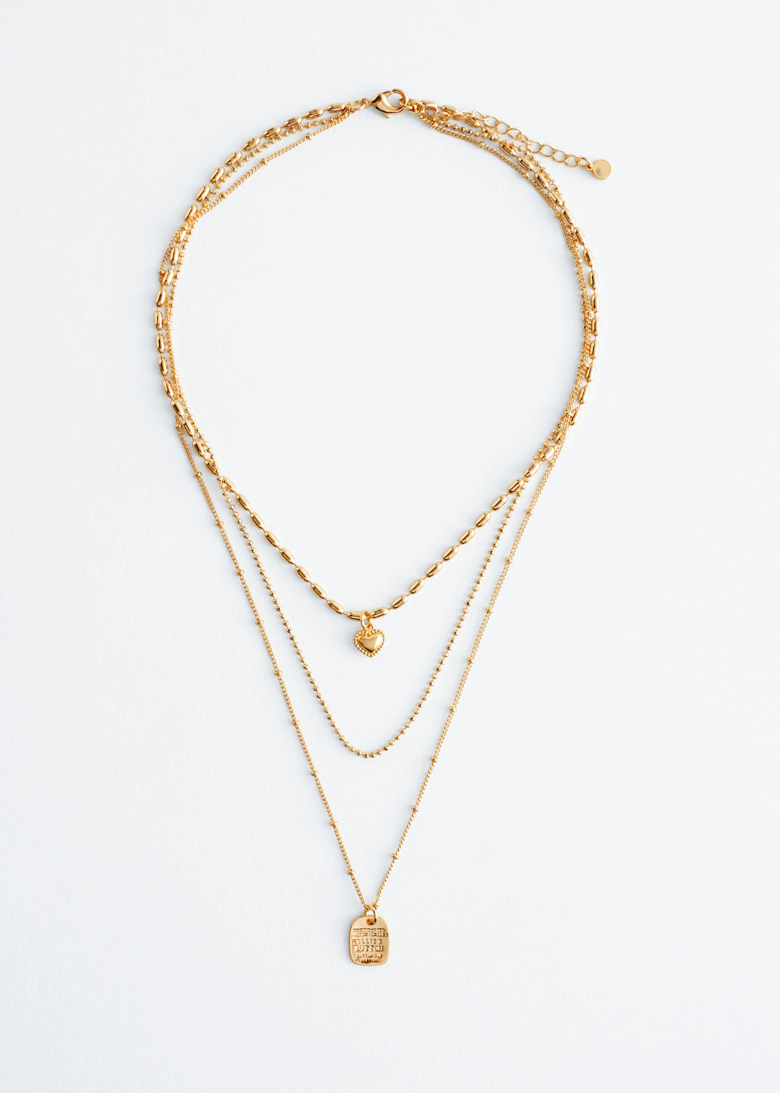 Layered Pendant Necklace - 1