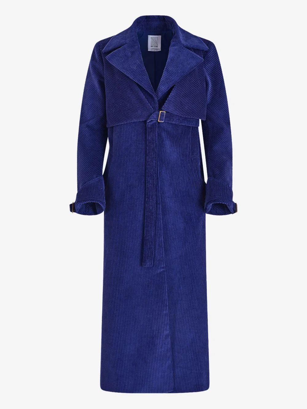 Yipee Ki-Yay corduroy belted trench coat - 1