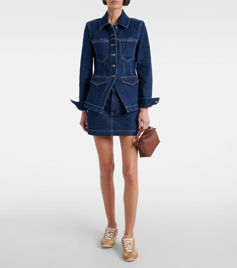 VERONICA BEARD Bowen denim miniskirt outlook